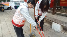 旅游与商贸学院星火班开展环保志愿服务活动